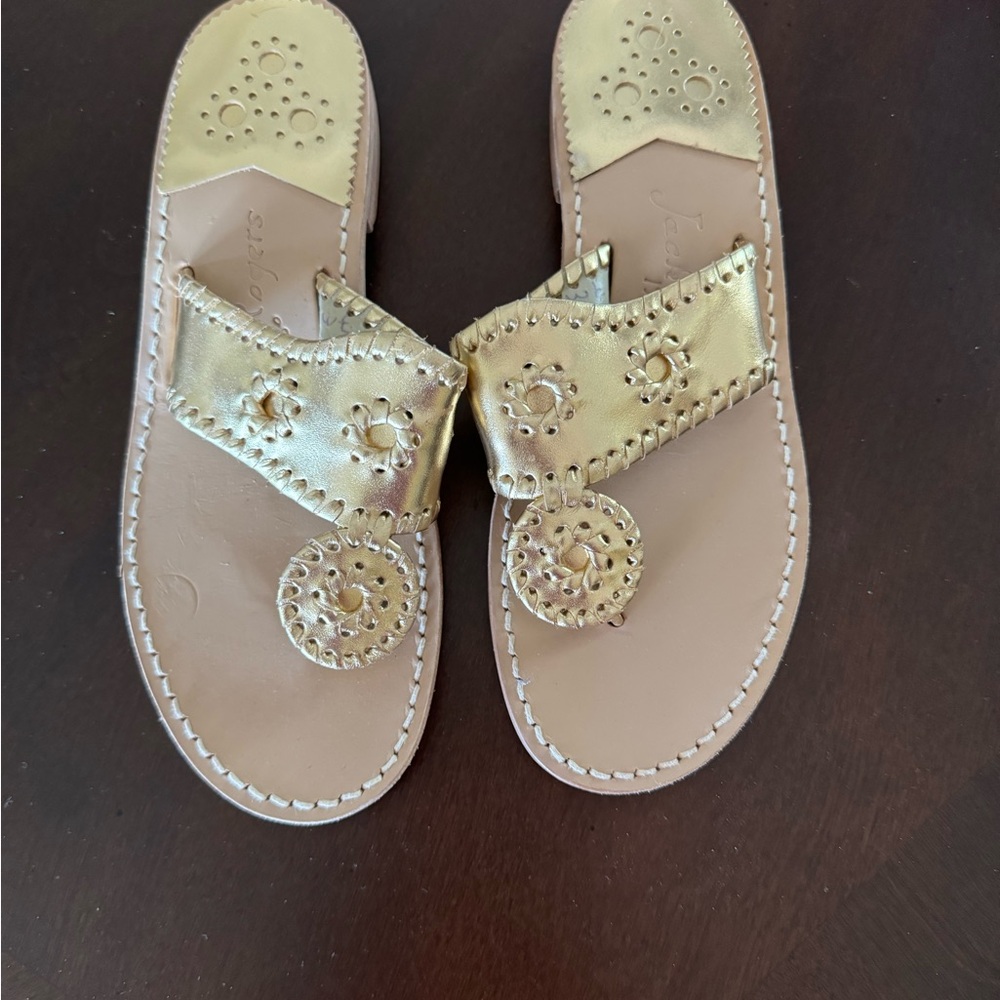 Jack Rogers Gold Sandals
